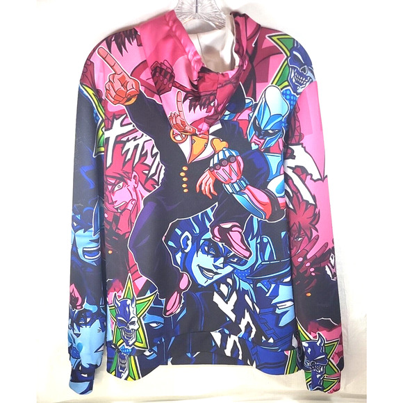 JoJos Bizarre Adventure Hoodie Jotaro Kujo 3D Printed Pullover Hooded Large - Picture 14 of 14